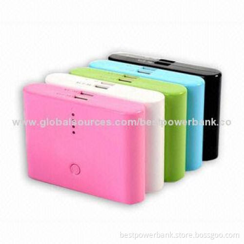Colorful Dual USB Portable Power Pack Mobile Phone Battery Chargers with Plug-and-play Function